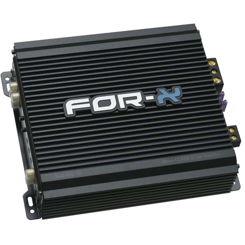 FOR-X Tek Kanal 800 W Bass Kontrollü Oto Amfi XAE-800.1D