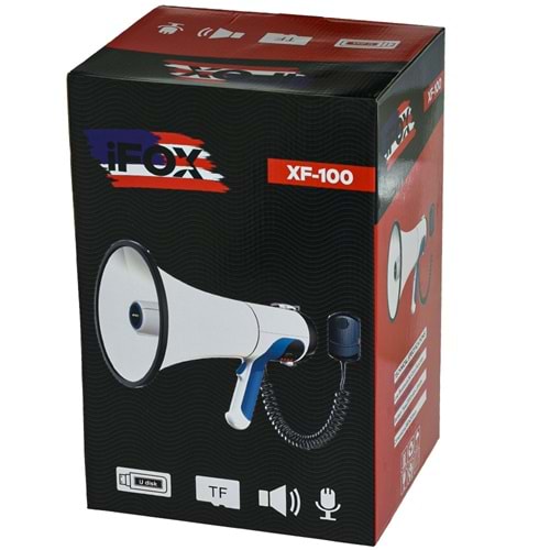IFOX Usb-Kayıt-Şarjlı El MEGAfonu XF-101 MEGAFON