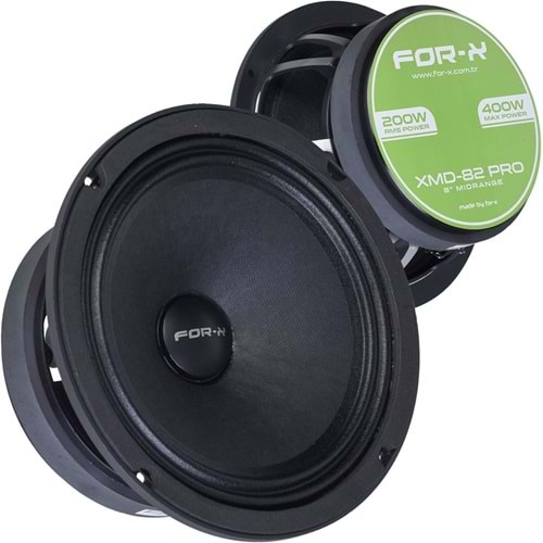 FOR-X 20 Cm 250 W Midrange Oto Hoparlör XMD-82 PRO