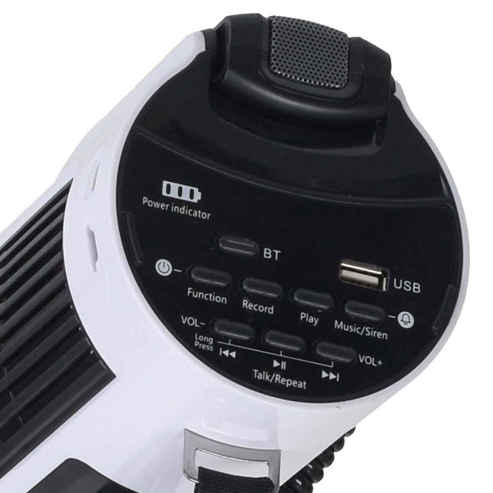 NOTEL 100W USB li Kayıtlı Mayklı Şarjlı Megafon 106-U