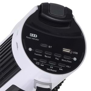 NOTEL 100W USB li Kayıtlı Mayklı Şarjlı Megafon 106-U