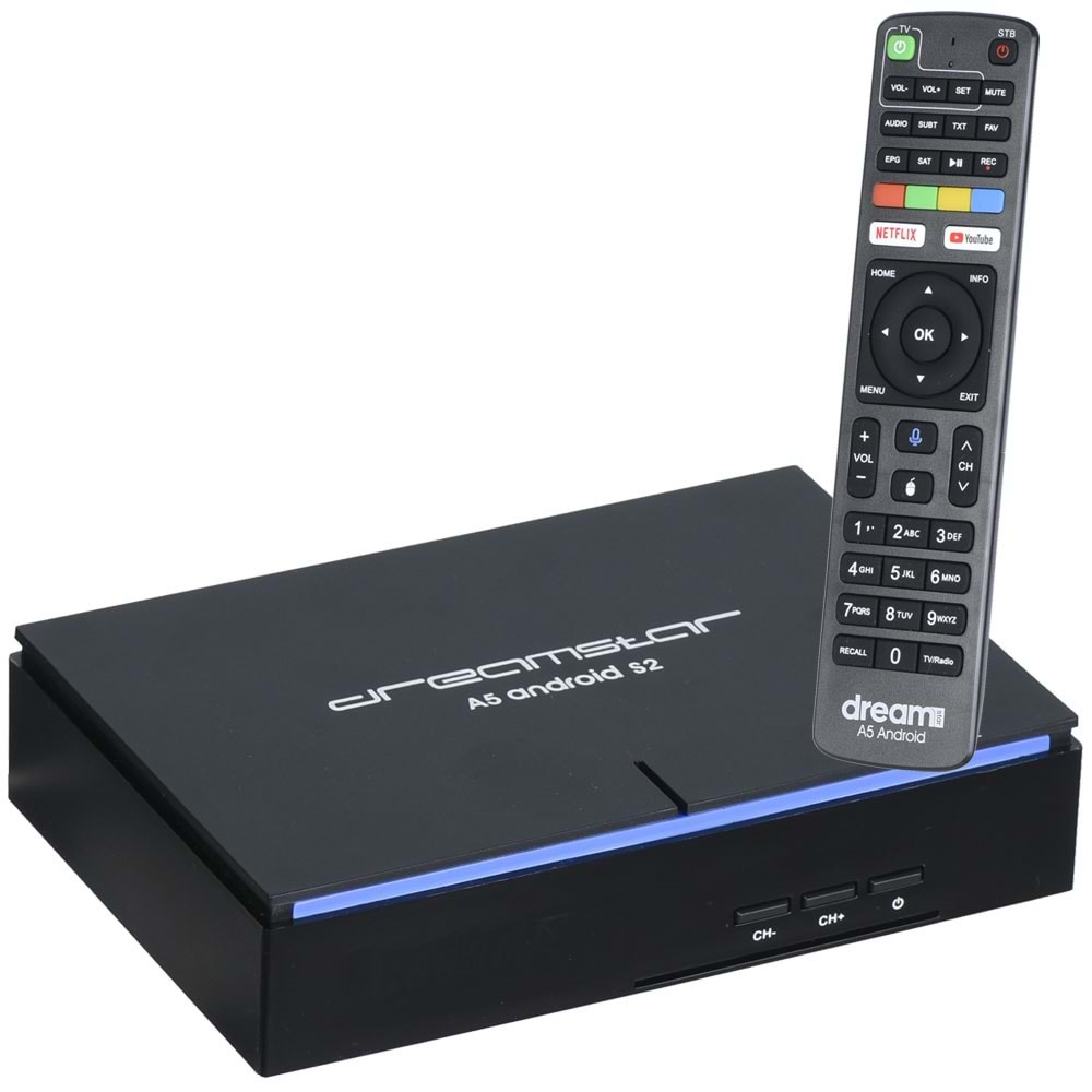 DREAMSTAR 2 Gb Ram -16 Gb Hafıza Android + 4K Uydu Alıcısı A-5 ANDROİD