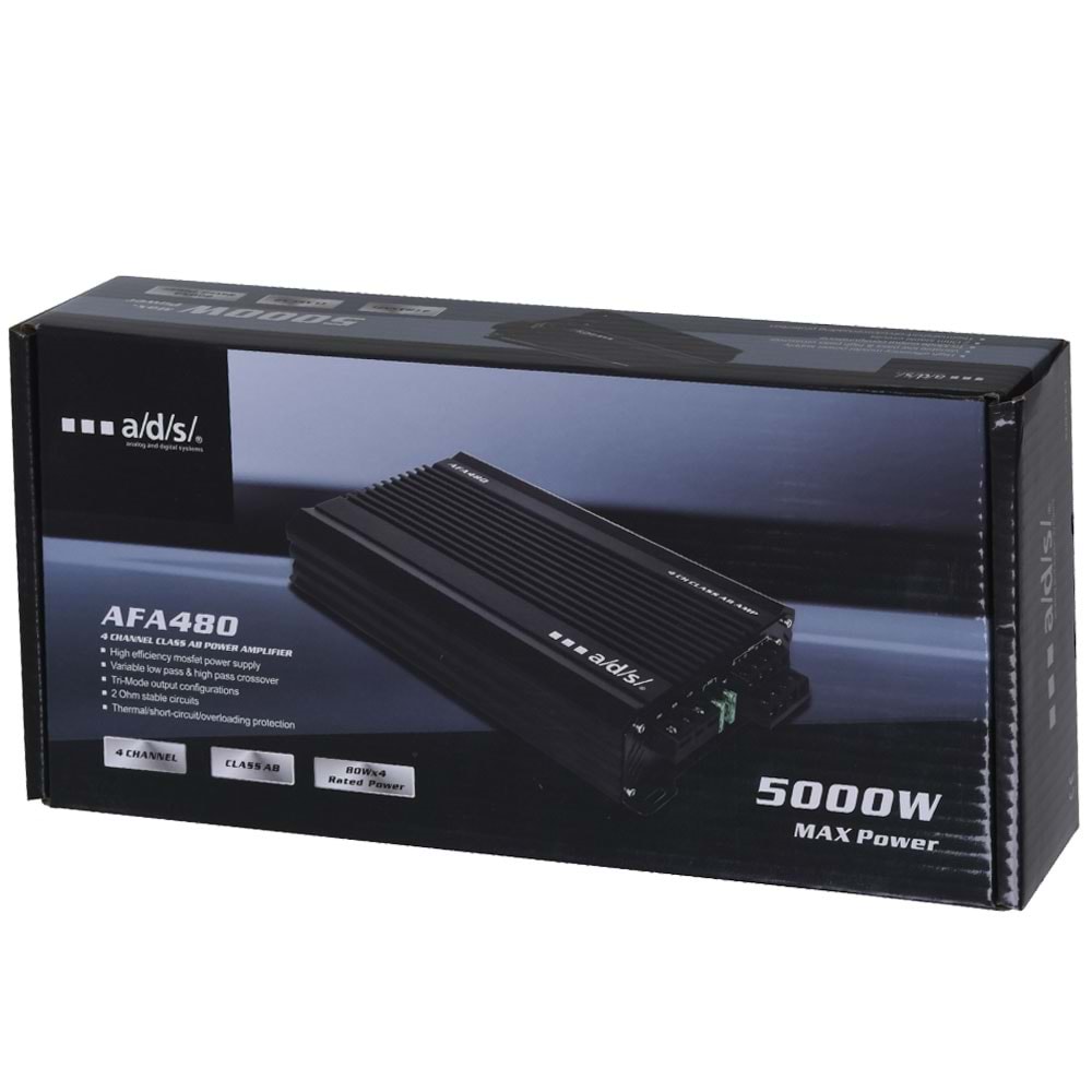 ADS 4X80W 4 Kanal Oto Amfi AFA-480
