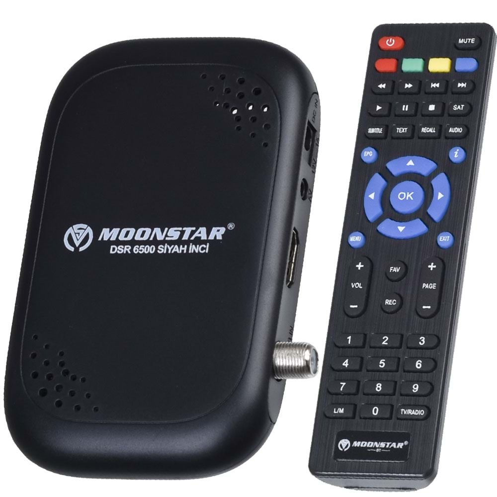 MONSTAR Dahili Wifi Li Mini Hd Uydu Alıcısı DSR-6500 SİYAH İNCİ