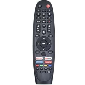 ECONEX Onvo Profilo Saba Netflix Youtube Prime Video Tuşlu Ses Komutsuz Led Tv Kumanda EC-806