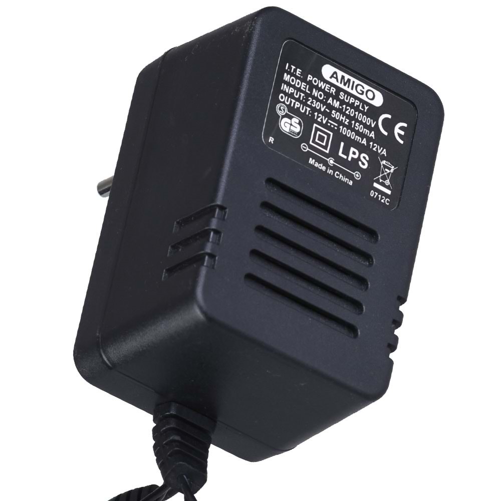 12V 1A Trafolu Adaptör FA-1201