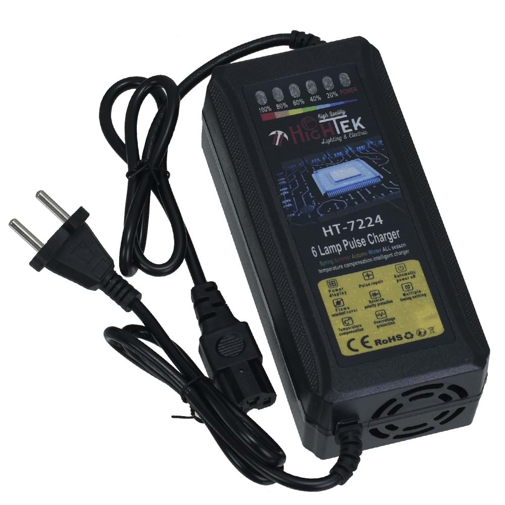 HIGHTEK 72V 24A Elektrikli Bisiklet Şarj Adaptörü (HT-3269) HT-7224