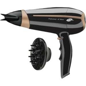 GOLDMASTER Gala 2200 Watt Difüzör Başlıklı Kademeli Saç Kurutma Fön Makinesi IN-6138