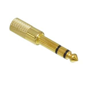 6,3 Mm Dişi-3,5 Mm Erkek Metal Gold Çevirici Jak JKF-014