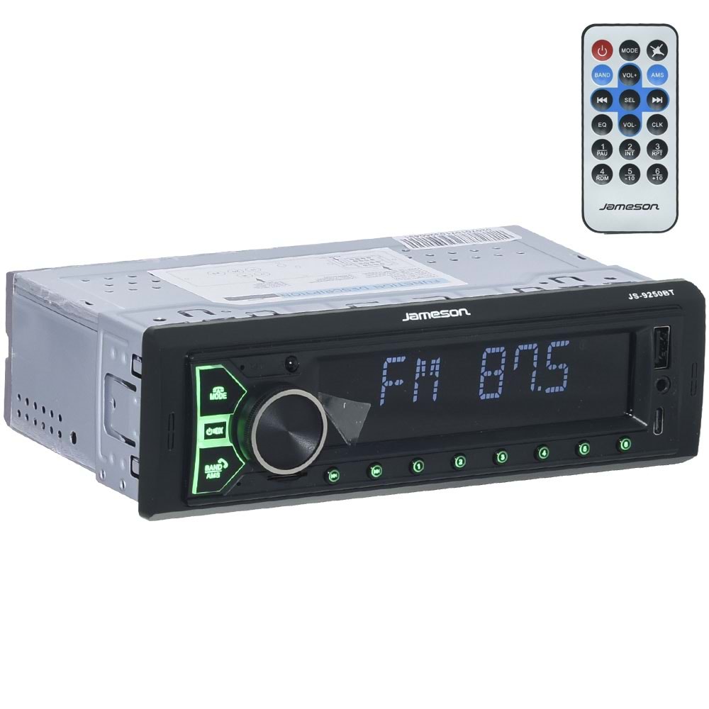JAMESON Bluetooth ve 2 X USB Girişli Radyo Oto Teyp JS-9250 BT