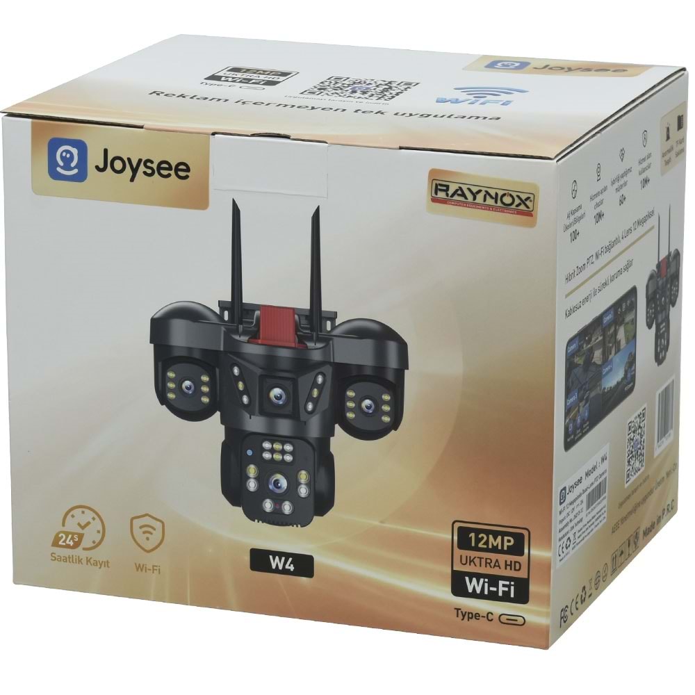 JOYSEE 8 MP Kamera Dört Lensli 2,4 GHz Wi-Fi bağlantısı PTZ Kamera JW-4