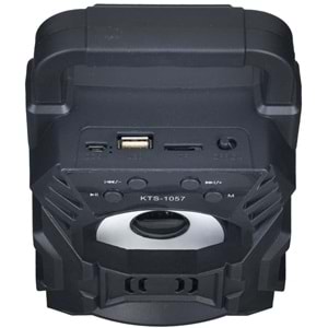 KBROAD 3 inc Bluetooth FM Radyo USB Girişili Şarjlı Ses Sistemi KTS-1057