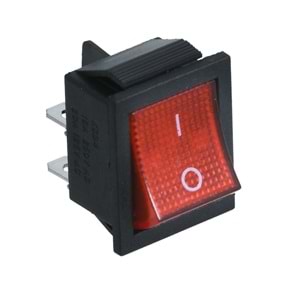 HIGHTEK Geniş Işıklı Anahtar On Off 4P LDS104