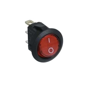 HIGHTEK Yuvarlak Işıklı Anahtar On Off 3P LDS131
