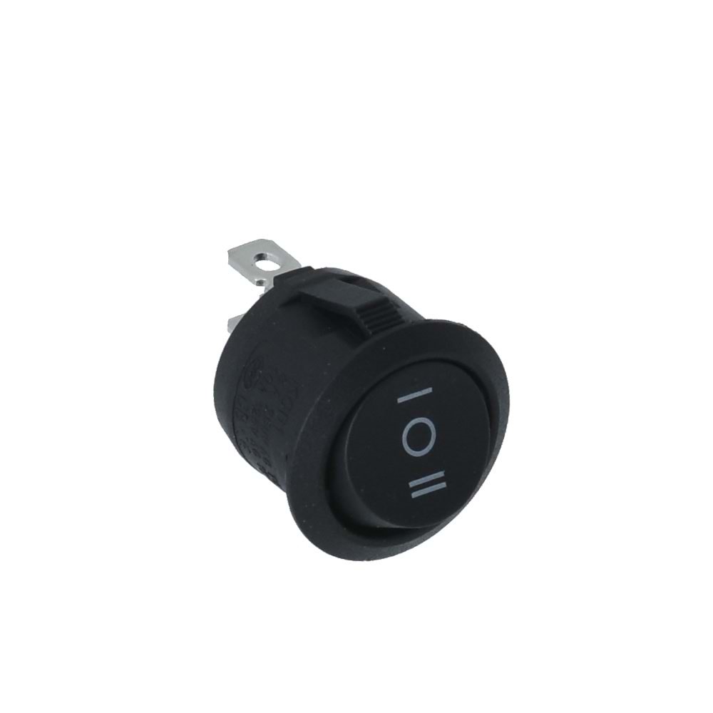 HIGHTEK Mini Yuvarlak Işıksız Anahtar On Off 2P LDS134 E