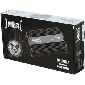 MOBASS 4 Kanal 360W Oto Amfi MB-600.4
