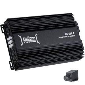 MOBASS 4 Kanal 360W Oto Amfi MB-600.4