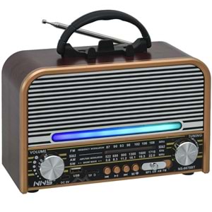 NNS Usb Bluetooth lu Şarjlı FM Radyo NS-6678 BT