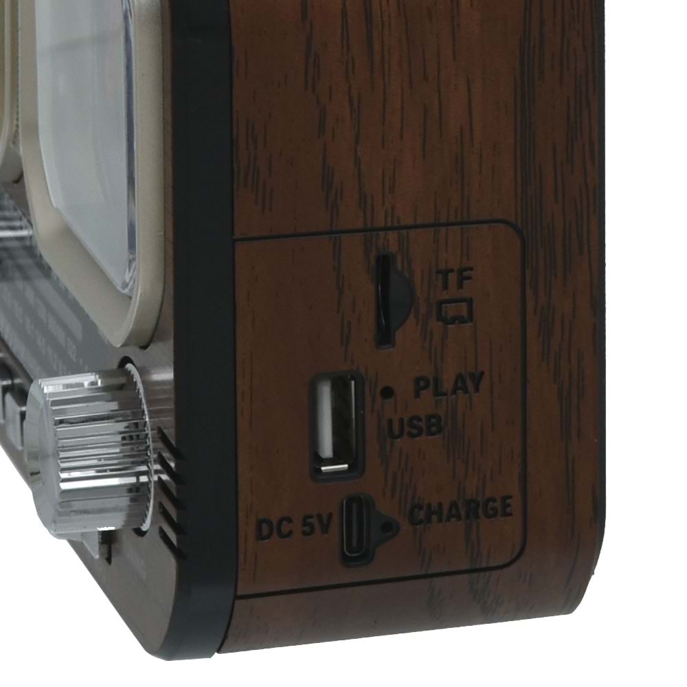NNS Usb Bluetooth lu Şarjlı Saat li FM Radyo NS-7116 BT