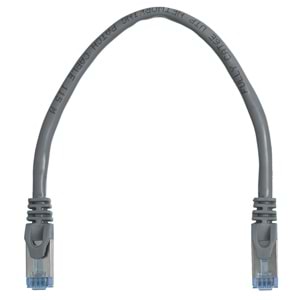 NIVATECH 30 Cm Cat6 Pluglu Kablo NTC-7050 GRİ