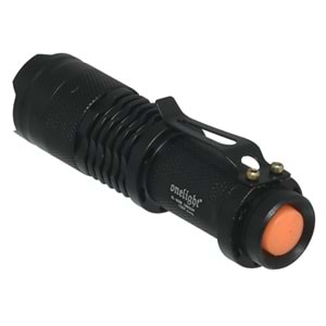 ONELİGHT Şarj Cihazlı Metal El Feneri OL-608 B