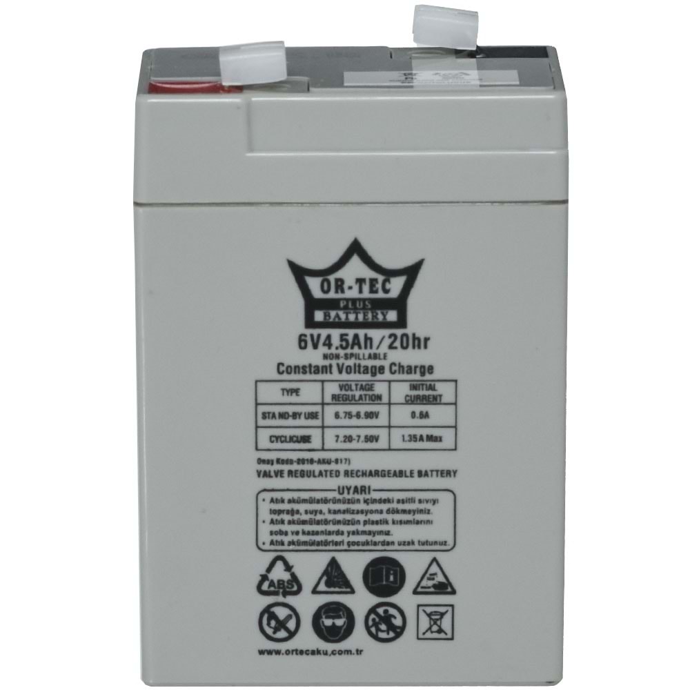 ORTEC 6V 4,5A Akü ORTEC-6V4,5
