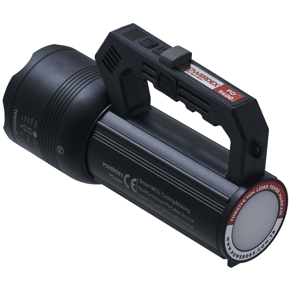 POWERDEX 40W Zoomlu Şarjlı Fener PD-9400
