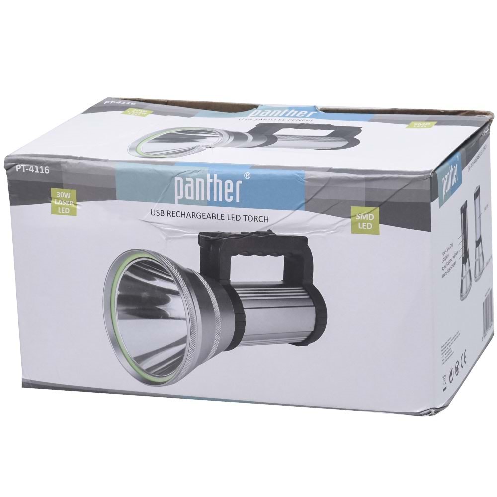 PANTHER Usb Şarjlı El Feneri PT-4116