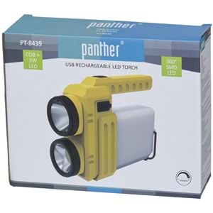 PANTHER Usb Şarjlı El Feneri PT-8439