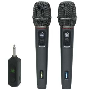 JRL UHF 2 El Kablolu Kablosuz Mikrofon (WN-09) RS-900 B EE