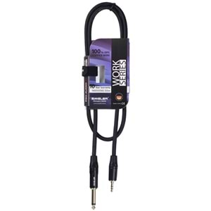 S.WIELER 6.3 mm Mono-3.5 mm Stereo Kablo Uzunluğu: 1 Metre SMS-1M