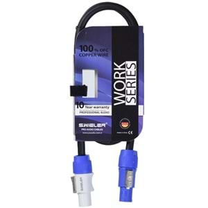 S.WIELER Powercon Giriş - Powercon Çıkış 3X2.5 mm Kablo Uzunluğu:1 Metre SPP-1M