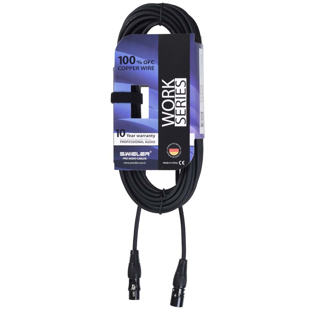 S.WIELER Xlr Erkek - Xlr Dişi Kablo Uzunluğu: 10 Metre SX-10M