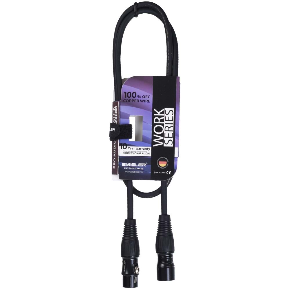 S.WIELER Xlr Erkek - Xlr Dişi Kablo Uzunluğu: 1 Metre SX-1M