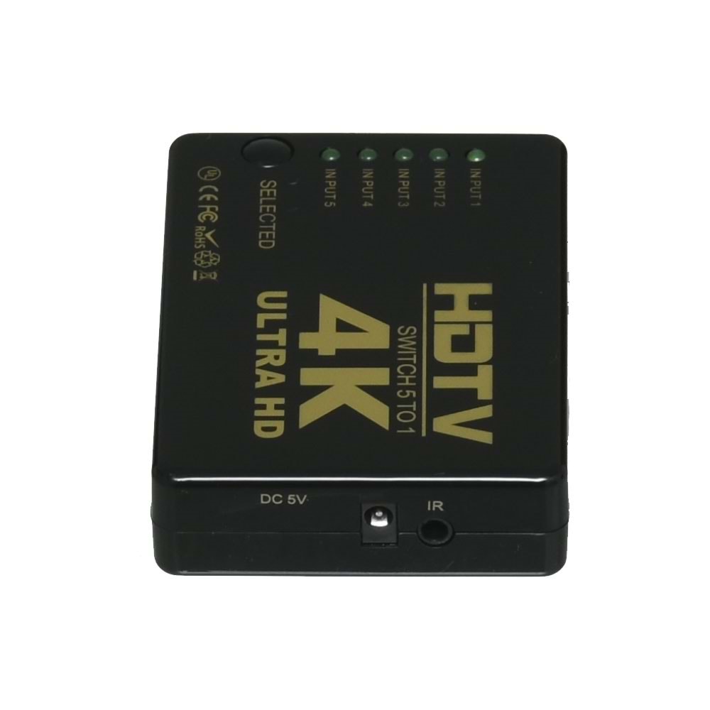 ECONEX 5 Giriş 1 Çıkış HDMI Switch (Seçici) TNX-1007