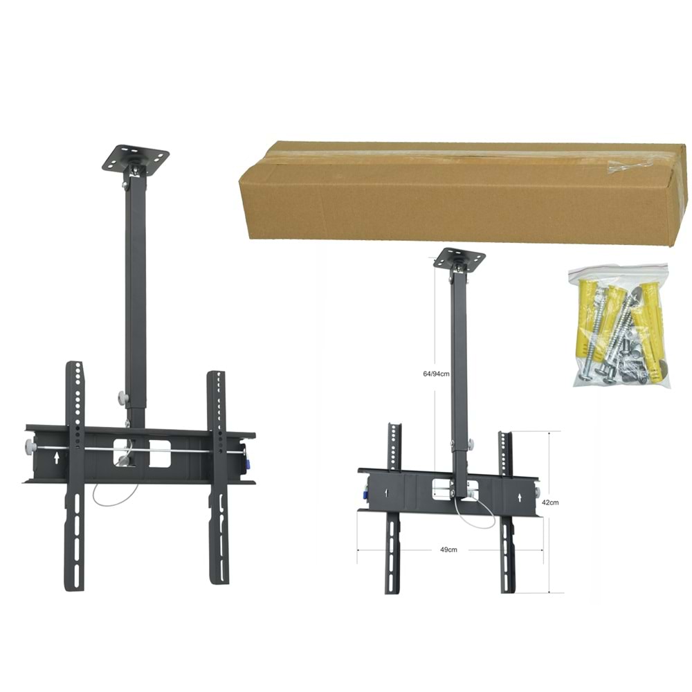 TUNEX 32-60'' Hareketli Lcd Tavan Askı Aparatı TNX-3260 TVN