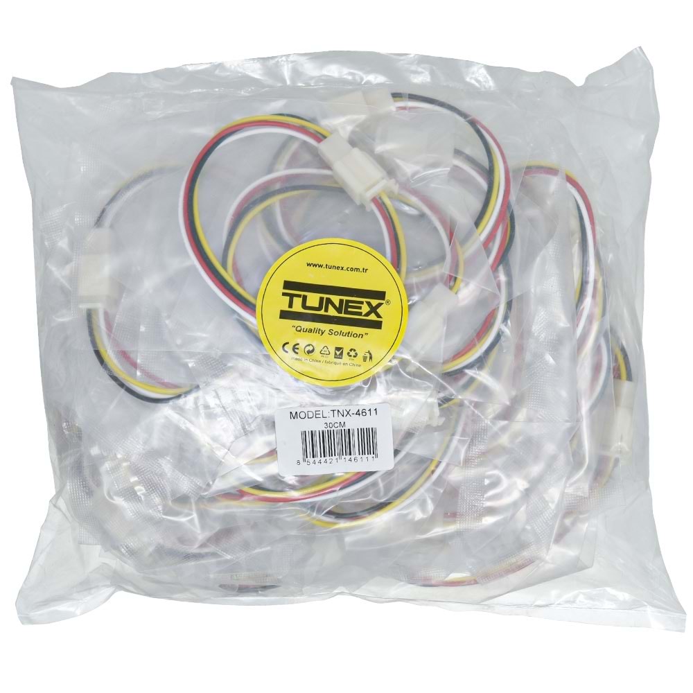 TUNEX 4 Pin Kablolu Dişi Erkek Soket TNX-4611