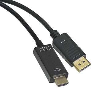 TUNEX Displayport to HDMI Dönüştürcü 1,8 Mt Kablo TNX-4865