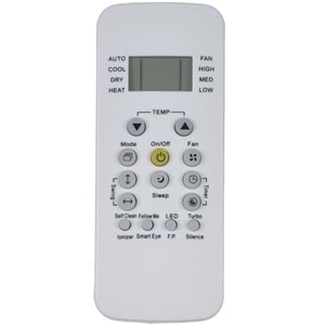TUNEX Carrier RG56 - BGEF-CA Klima Kumandası TR-2017