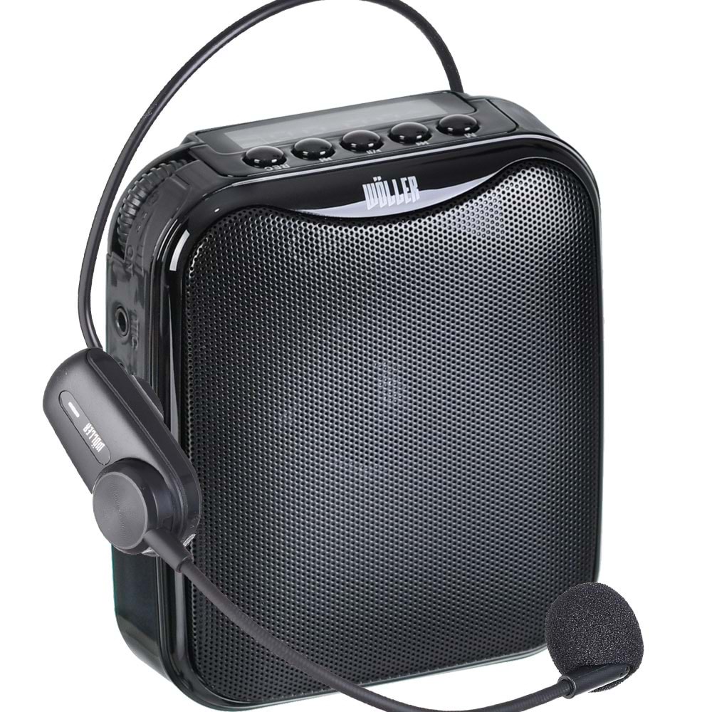 WÖLLER 30W Bluetooth ve USB Girişli Kayıtlı Şarjlı Rehber Amfisi V-317