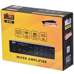 WÖLLER 80W 100V Usb-Sd-Bt Amfi W-1120