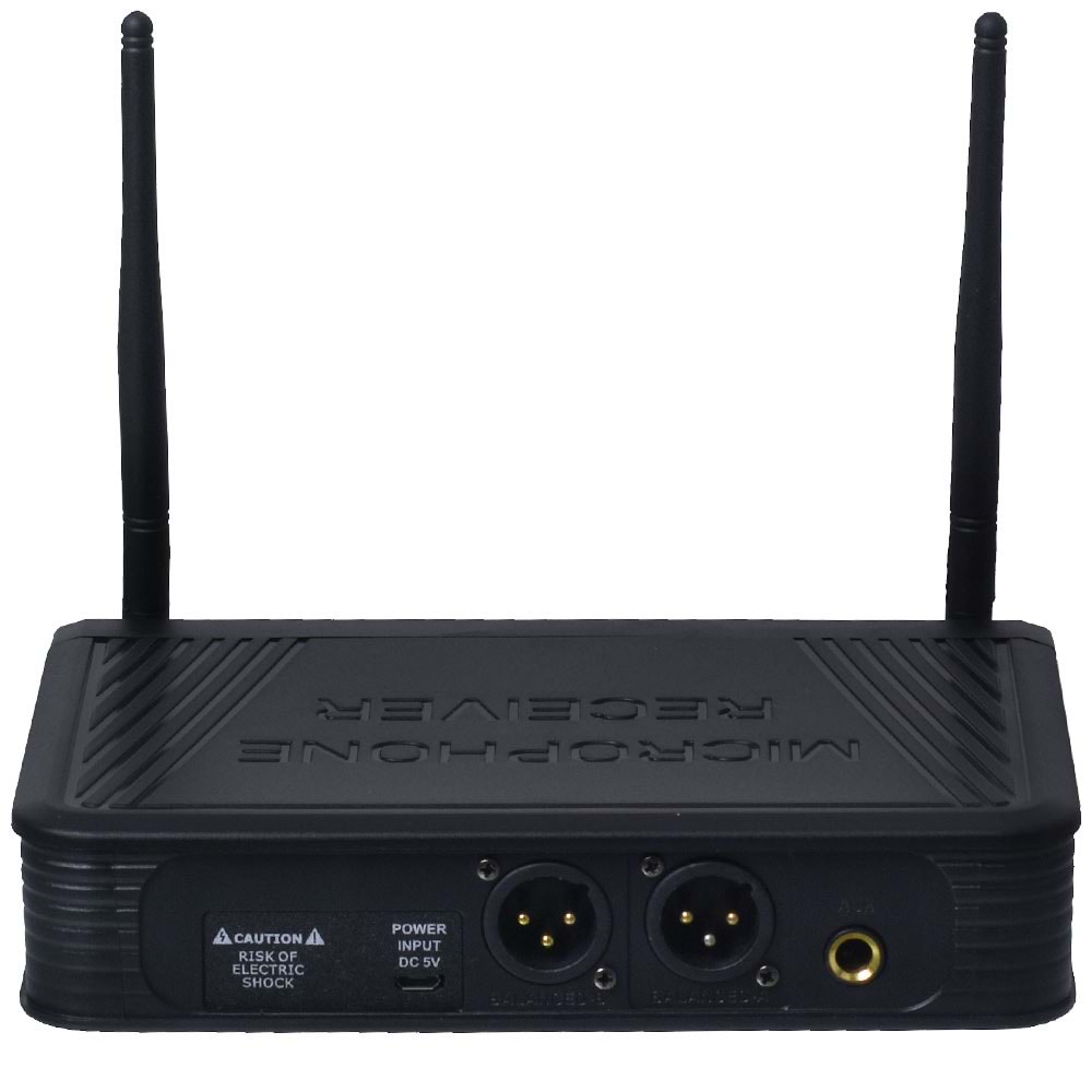 WÖLLER Uhf 2 El 16 Değiştirebilir Frekans Kablosuz Mikrofon W-216 EE