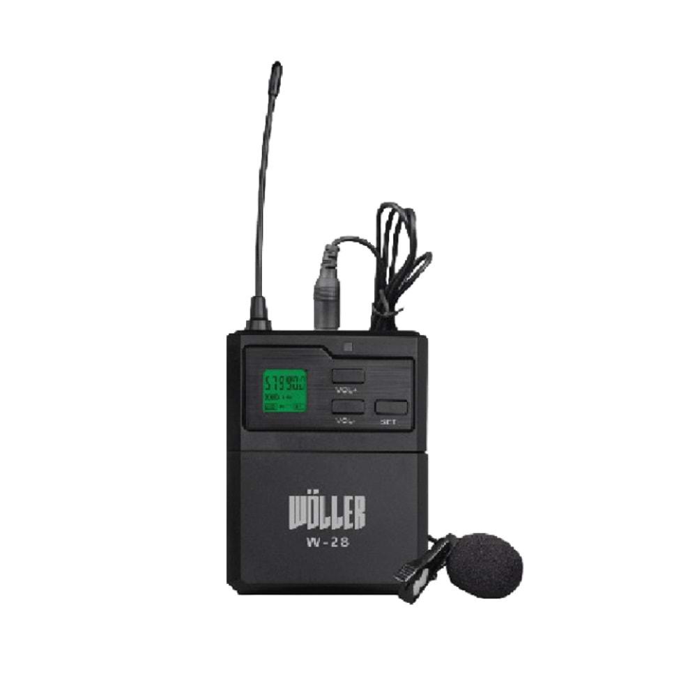 WÖLLER Uhf Dijital Kablosuz W-301 W-302 Yedek Yaka Mikrofonu W-28