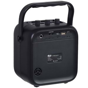 WÖLLER 70W Bluetooth ve USB Girişli Tek El Kayıtlı Şarjlı Portatif Amfi W-505 E