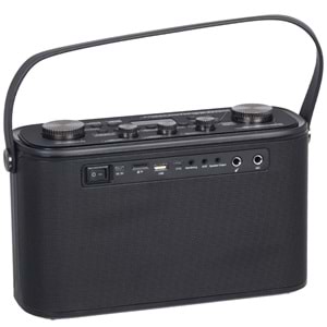 WÖLLER 150W Bluetooth ve USB Girişli Tek El Kayıtlı Şarjlı Portatif Amfi W-612 E