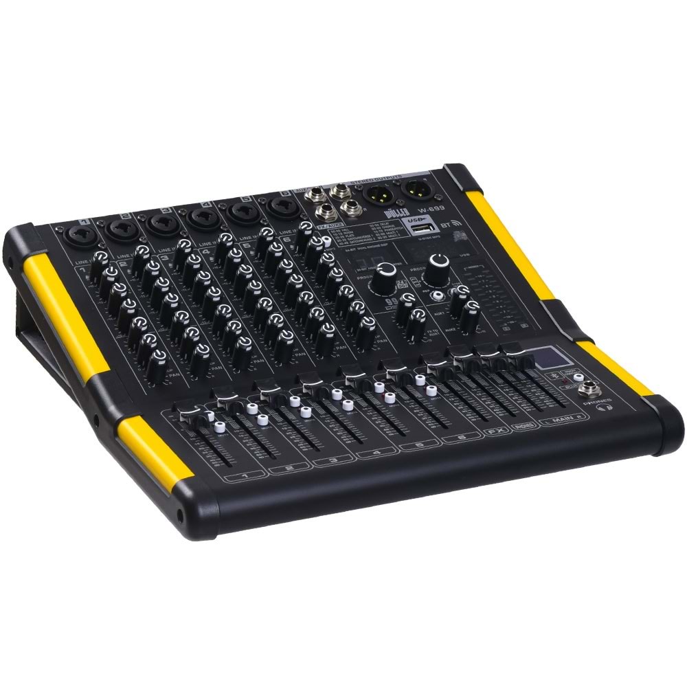 WÖLLER 6 Kanal 99 Dsp Efekt Usb-Bt Deck Mikser W-699