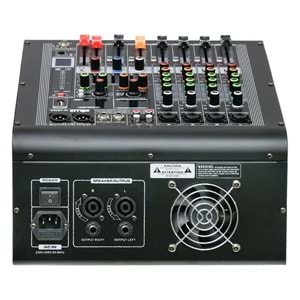 WÖLLER 4 Kanal 2X350W Usb-Bt +48V 16 Dsp Efect Power Mixer W4-R700