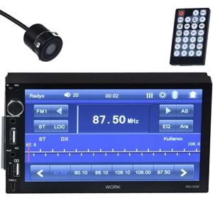 WORK 7'' Bluetooth ve USB Radyo Mirrorlink Double Tofaş Uyumlu WO-3330