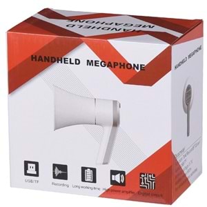 IFOX 30W USB Girişli Kayıtlı El Megafonu XF-30